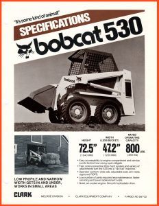 Bobcat 530 (1980) Skid-Steer Specifications @ RVM, LLC | River Valley Machine