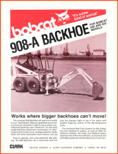 Bobcat 908-A Backhoe Attachment for Bob-Tach @ RVM, LLC | River Valley Machine
